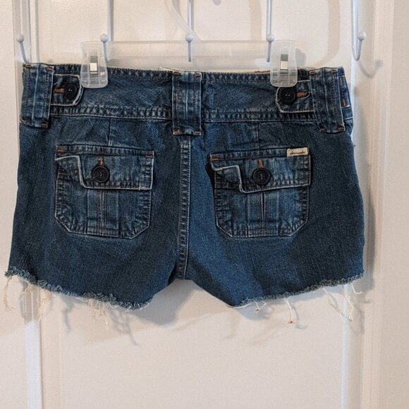 ABERCROMBIE KIDS Low Rise Cutoff Jean Shorts Size 14 - Picture 2 of 3